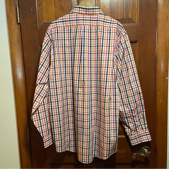 PGA Men’s Multicolor Plaid Button Down Cotton Shirt Size XL - Picture 2 of 12